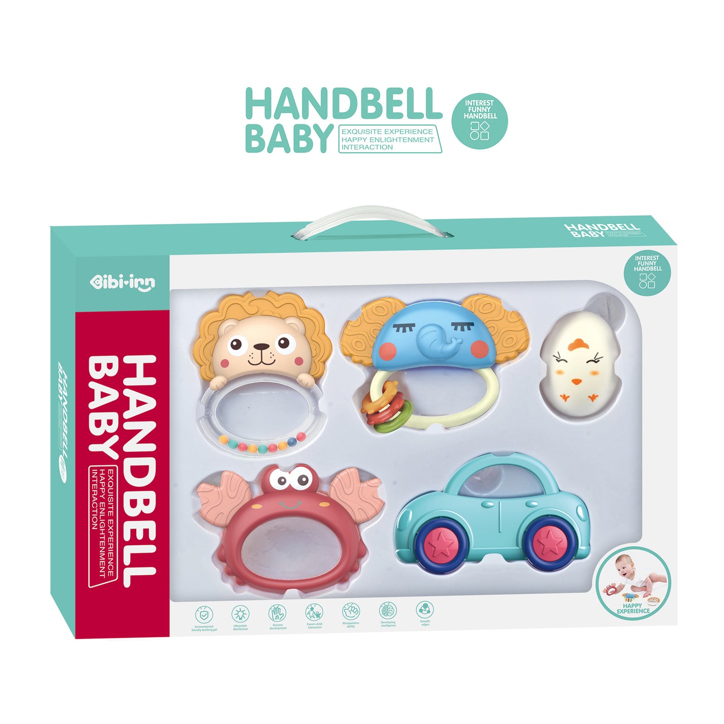 Chipolino Bebek Diş Kaşıyıcı ve Çıngırak Hayvanlar